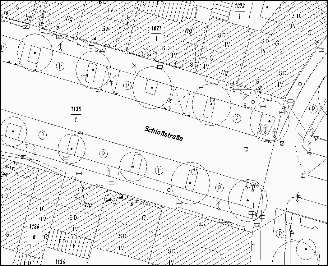 Auszug aus der Stadtgrundkarte