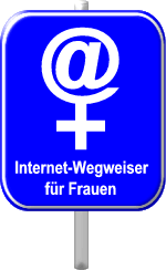 Schild Internet-Wegweiser für Frauen