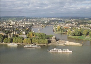 The German Corner, view from Ehrenbreitstein fortress - Foto: Koblenz Touristik