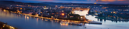 Deutsches Eck am Abend-Foto: Gauls