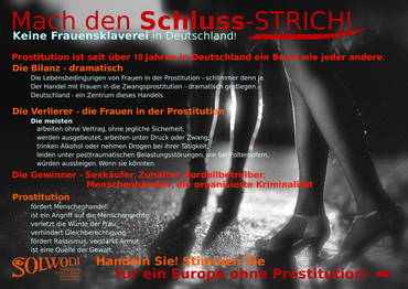 Plakat "Mach den Schluss-Strich"