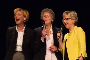 Maria von Welser, Sr. Dr. Lea Ackermann, 
Barbara Harnischfeger 
Foto:© H. Piel