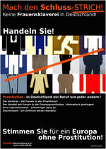 Plakat "Mach den Schluss-Strich"