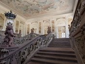 Rokokotreppenhaus nach der Renovierung im Kurfürstlichen Palais in Trier