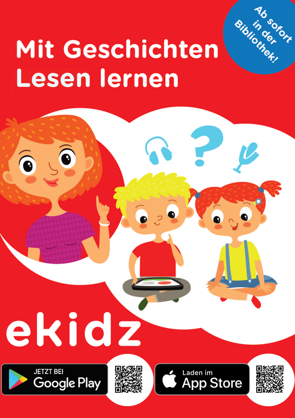 Plakat mit Kinderfiguren