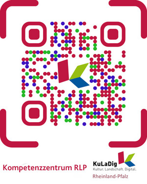 QR-Code der auf die Homepage des KuLaDig-Kompetenzzentrum RLP bei der SGD Süd verweist