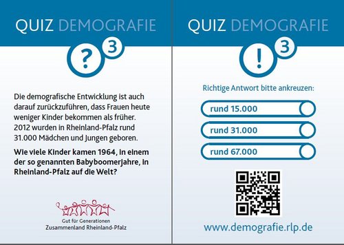 Dritte Frage: Wie viele Kinder kamen in Rheinland-Pfalz 1964 auf die Welt?