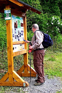 Hinweistafel "Das Sahrbachtal"