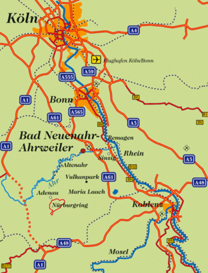 Karte Anfahrt Bad Neuenahr