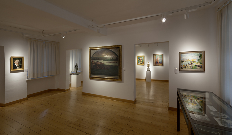 Ausstellungsräume im Erdgeschoss des Purrmann-Hauses, Foto: Peter Haag-Kirchner