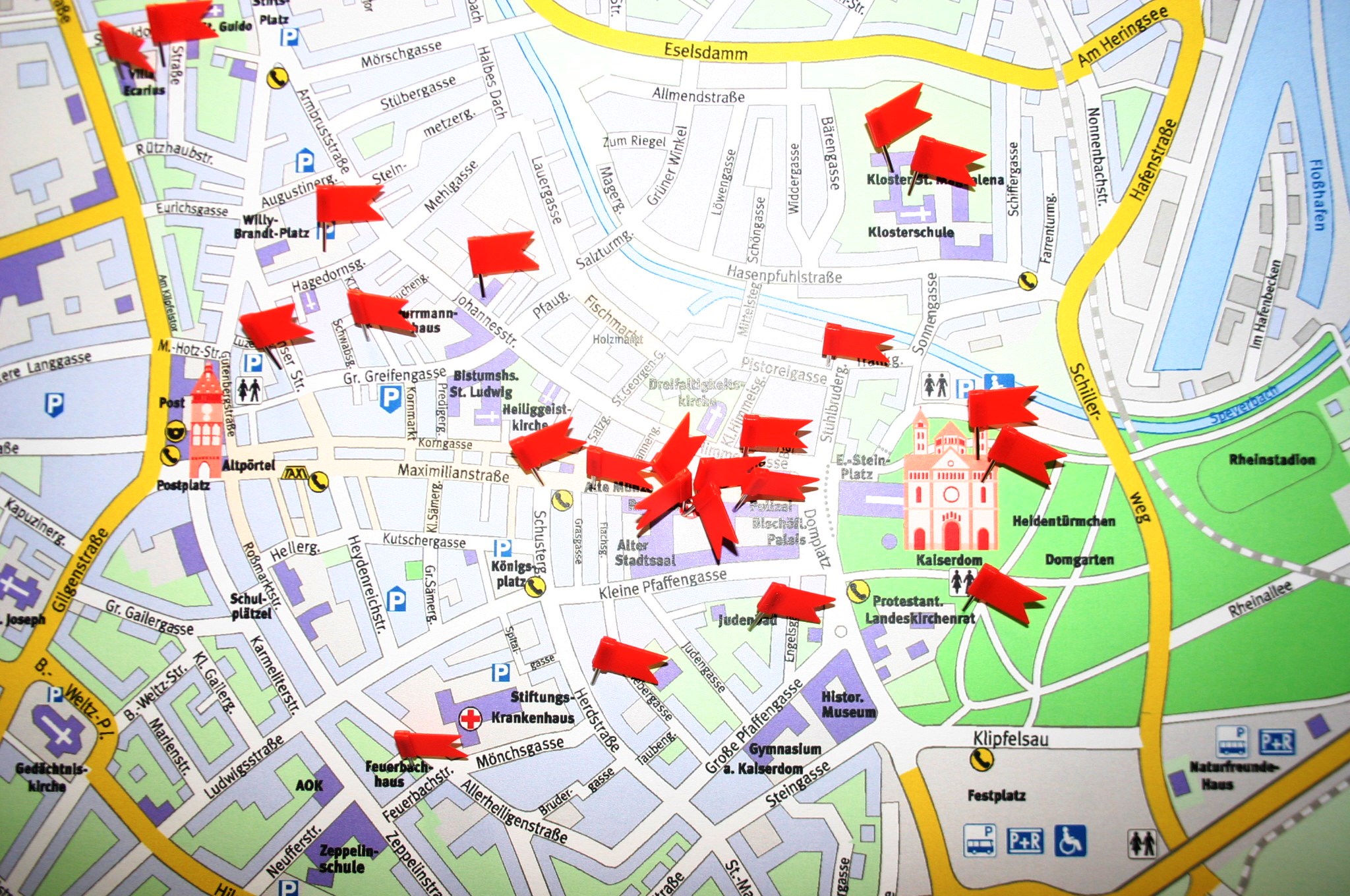 Stadtplan, Foto © Stadt Speyer