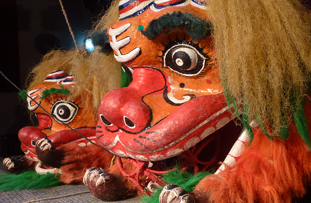 Löwen-Marionetten-Theater in Huatong