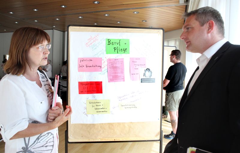 Steffi Zöller und Steffen Schwind im Gespräch,  © Petra Steinbacher