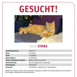 Profilbild von Symba vermisst in Bonn